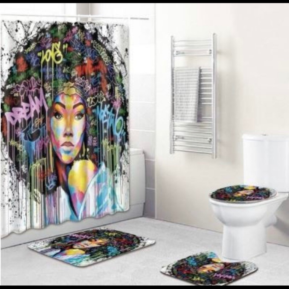 Afrocentric 4-Piece Bathroom Sets